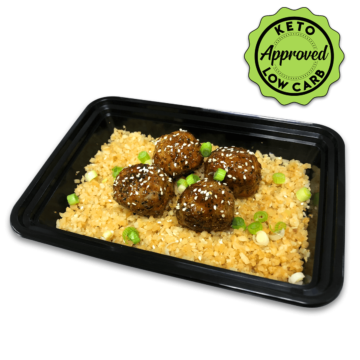 Asian Meatballs with Keto Badge