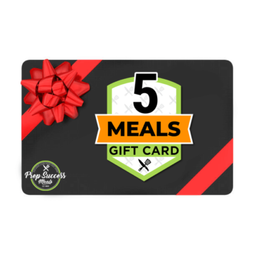 5 meals gift card